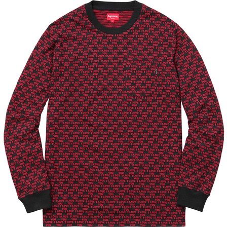 SUPREME I Love You Jacquard L/S Top