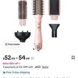 Wavytalk Pink Air Sculpt 5 In 1 Brush Set 