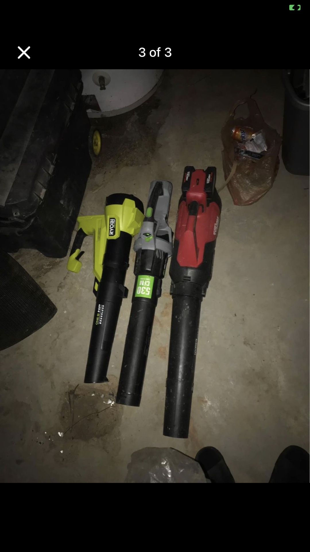 Leaf Blowers With Battery. 2 For $80