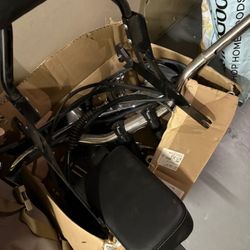 Harley Davidson Motorcycle Passenger Rider Seat With Back Rest