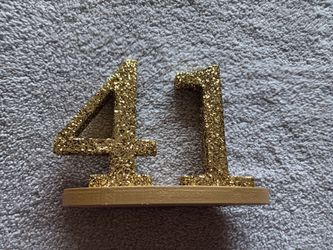Golden #41 table/wedding decor