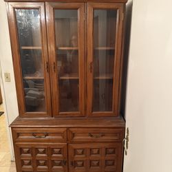 Wood Cabinet $80