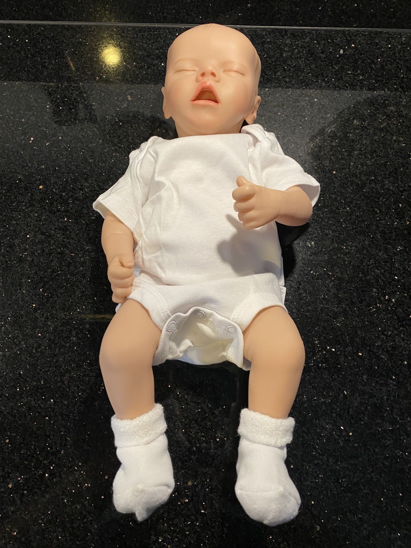 Anatomically Correct So Truly Lifelike Baby Girl Doll 18" 1.5 LB (missing toes)