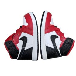 2020 Air Jordan 1 Retro High OG TD 'Satin Red' CU0450-601 Kids Size 5C New