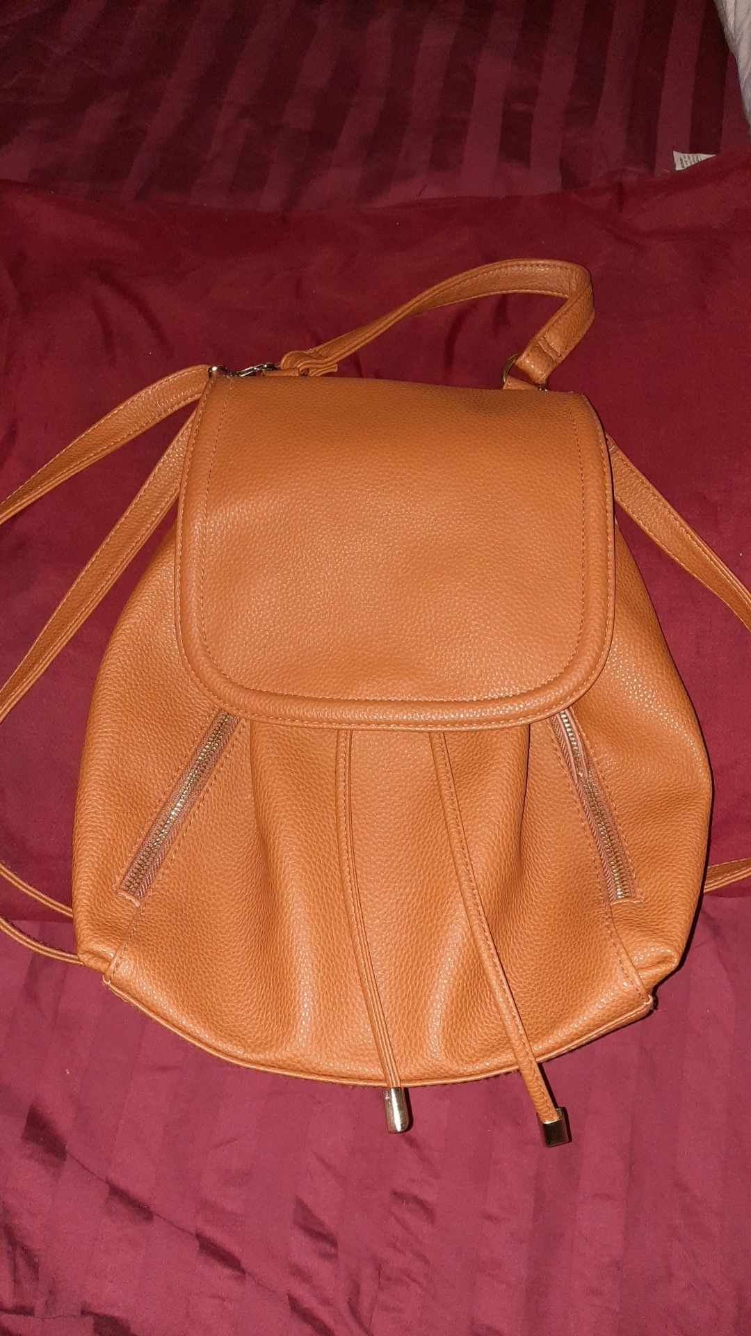 Brand new leather backpack (purse)