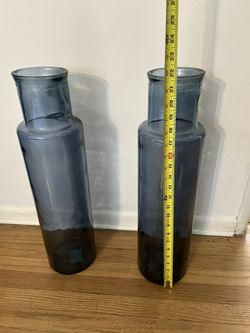 Blue Glass Vases