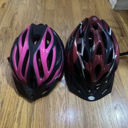 Pair of Adult Bike Helmets