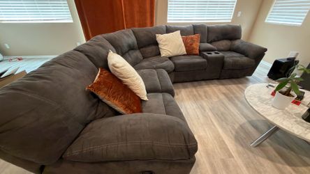 Grey sectional