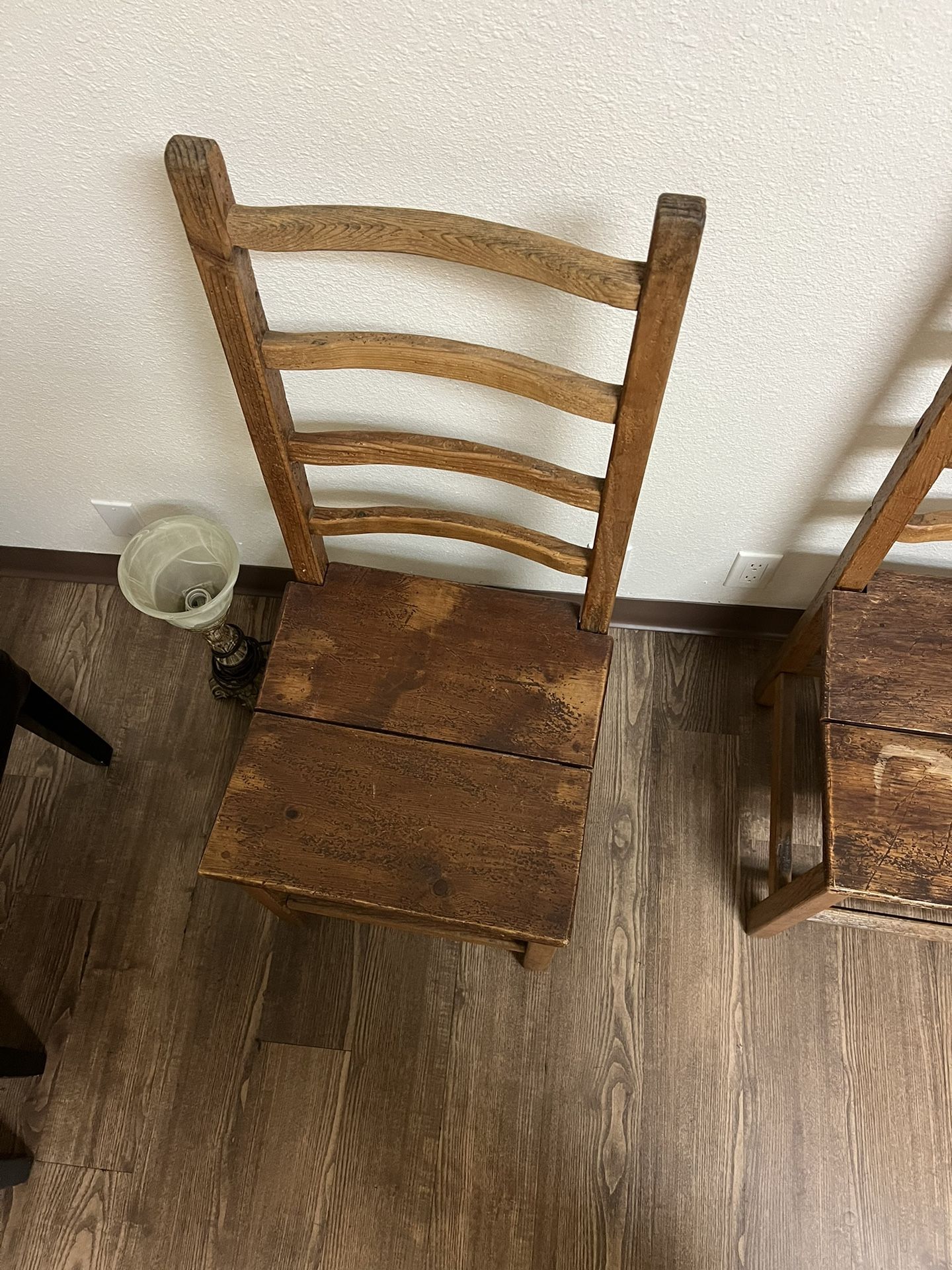 2 Wooden Chairs