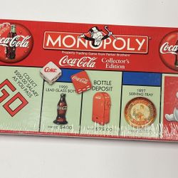 Coca-Cola Monopoly Collectors Edition Board Game Vintage 1999 Coke New Sealed