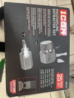 Icon multispline screw extractor  25-pc set new in box