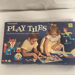 Vintage Halsam Play Tiles Y2K Educational Toy Set - Peg Board