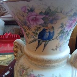 Vintage Vase  Floral Pattern