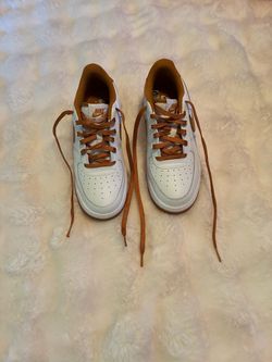 Nike Air Force 1 Low White Tan Sneakers
