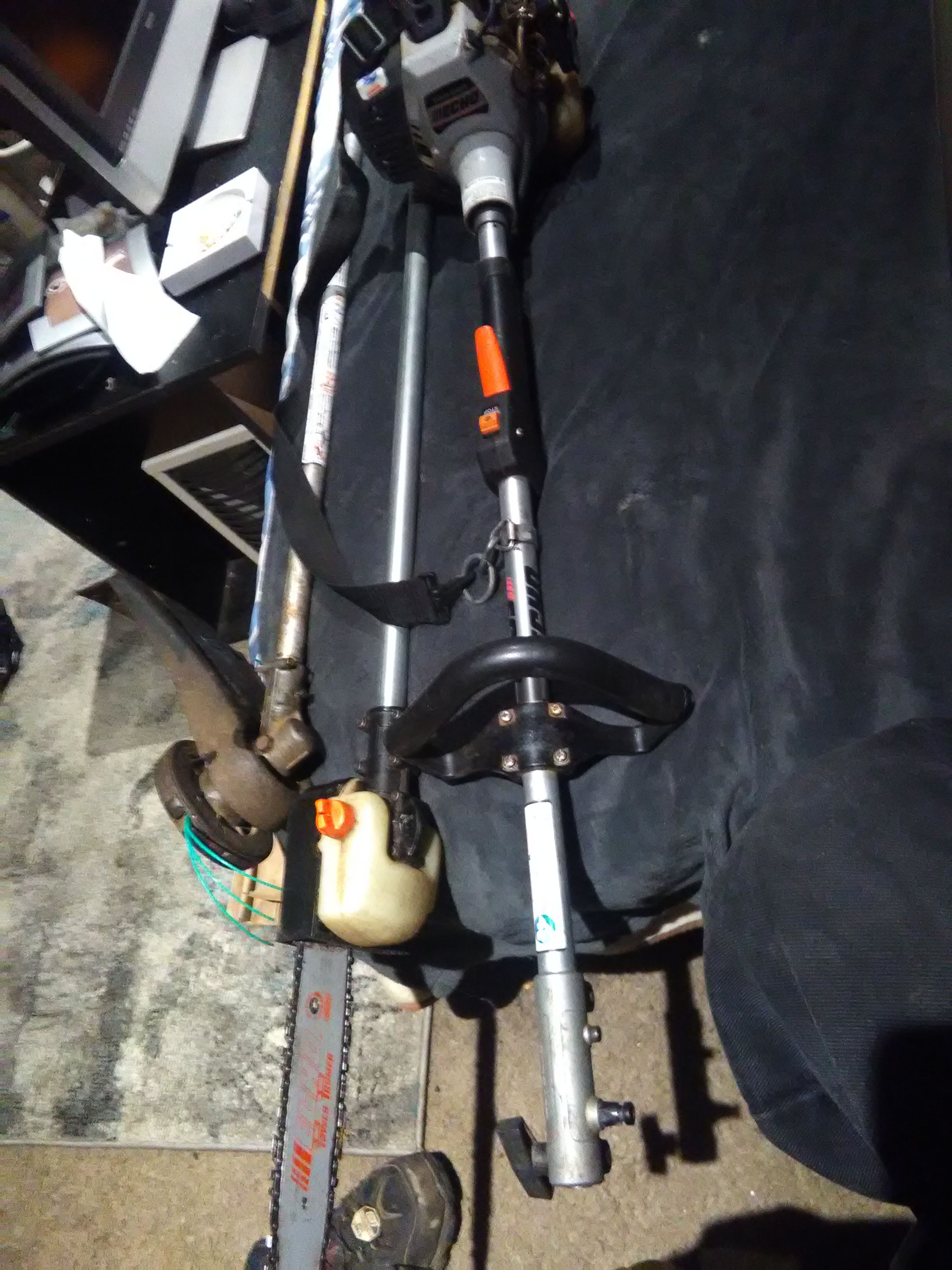 Echo pas-260 gas powered weed&chainsaw wacker