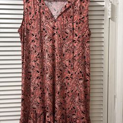 1x Michael kors Salmon And Black. Paisley Print 