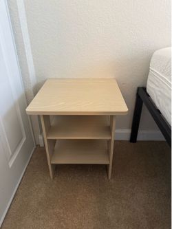 Two bedside tables and storage