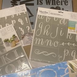 Silk-screen Mesh Abc Stencils Martha Stewart Collection 