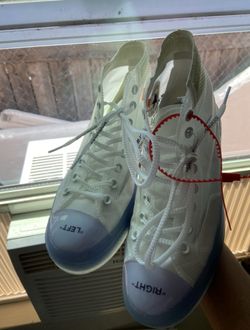 Off white converse size 8.5
