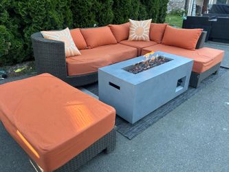 Outdoor Costco furniture with fire pit included $1200 OBO