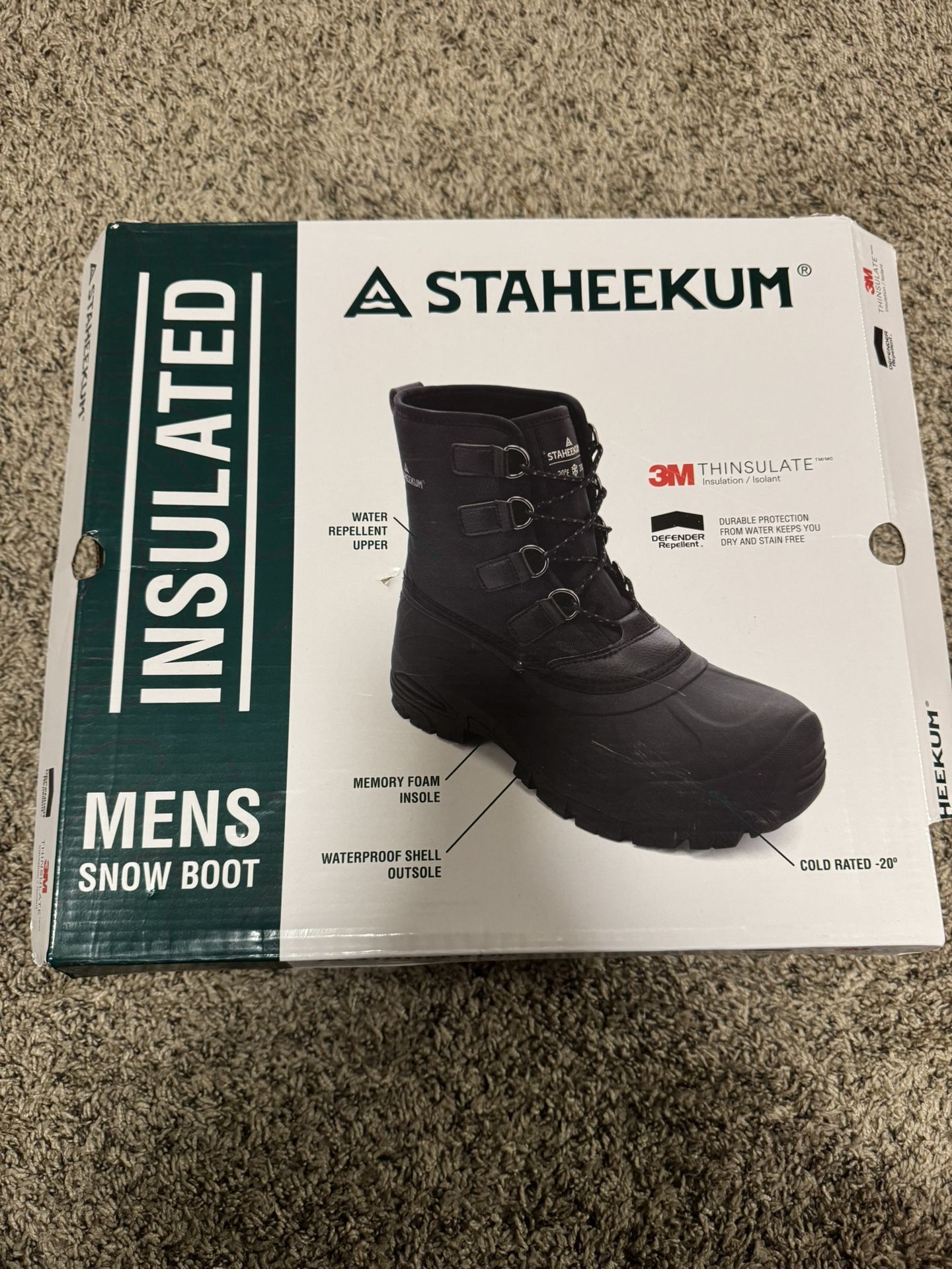 Mens Snow Boots Size 10 