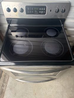 Frigidaire stainless steel glass top stove oven