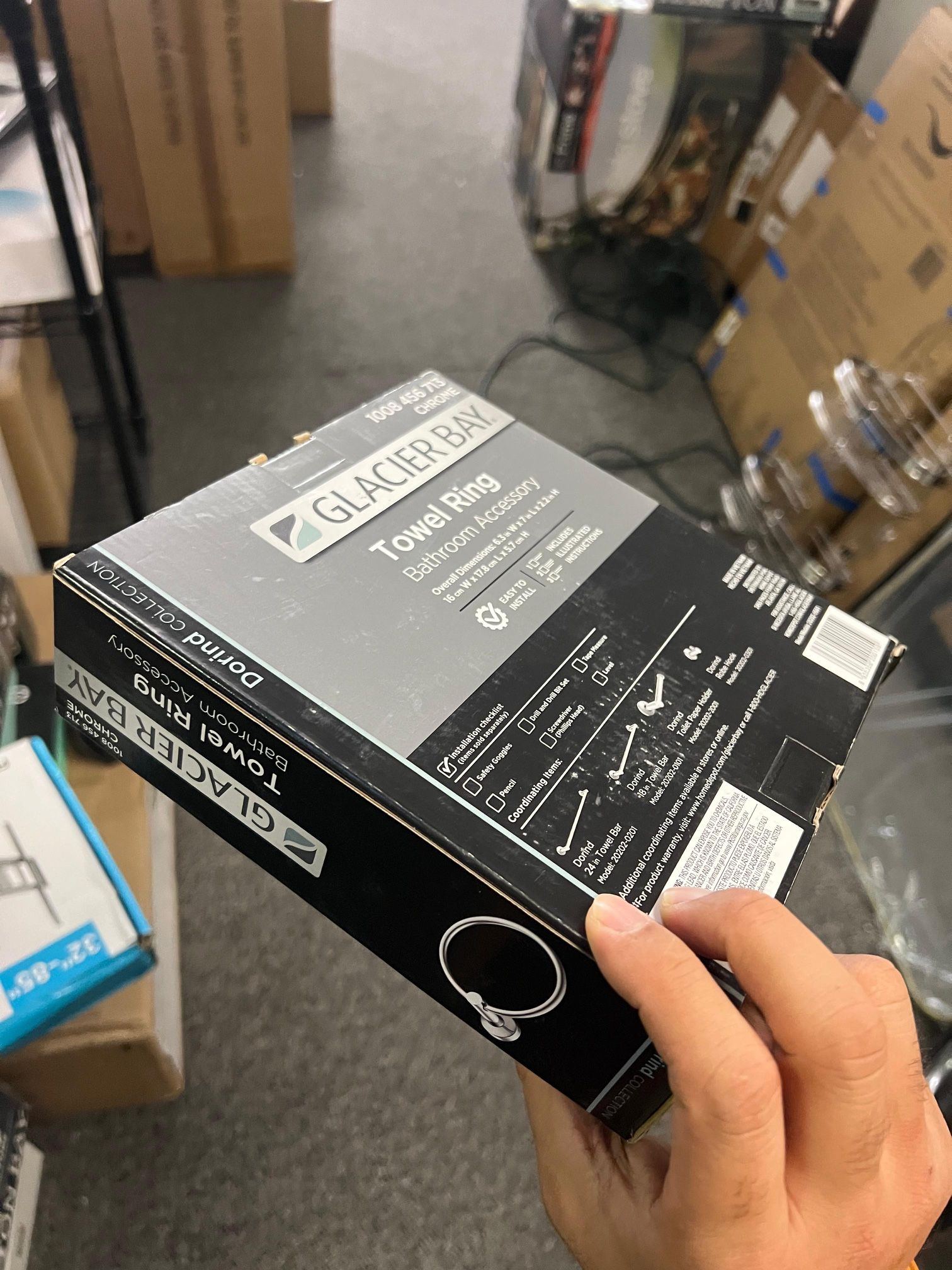 Glacier Bay Dorind Collection Towel Ring