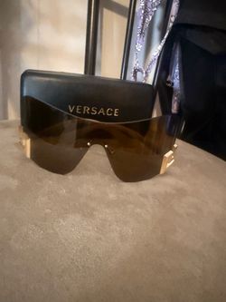 Versace Shield Sunglasses with Case