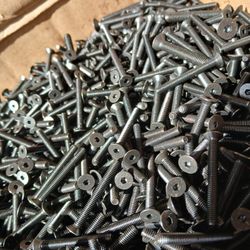 New M6-1.0 X 40 SOCKET FLAT HEAD CAP SCREW,CLASS 10.9, BLACK, 39 Pounds Box.  4 Boxes available. 