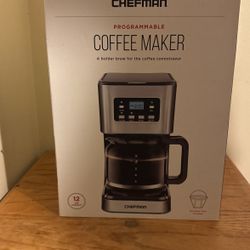 Chefman Programmable Coffee Maker, 12 Cup Capacity, Reusable Filter 