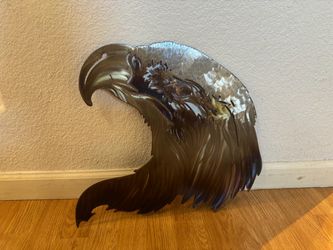 Metal Eagle Head Wall Art