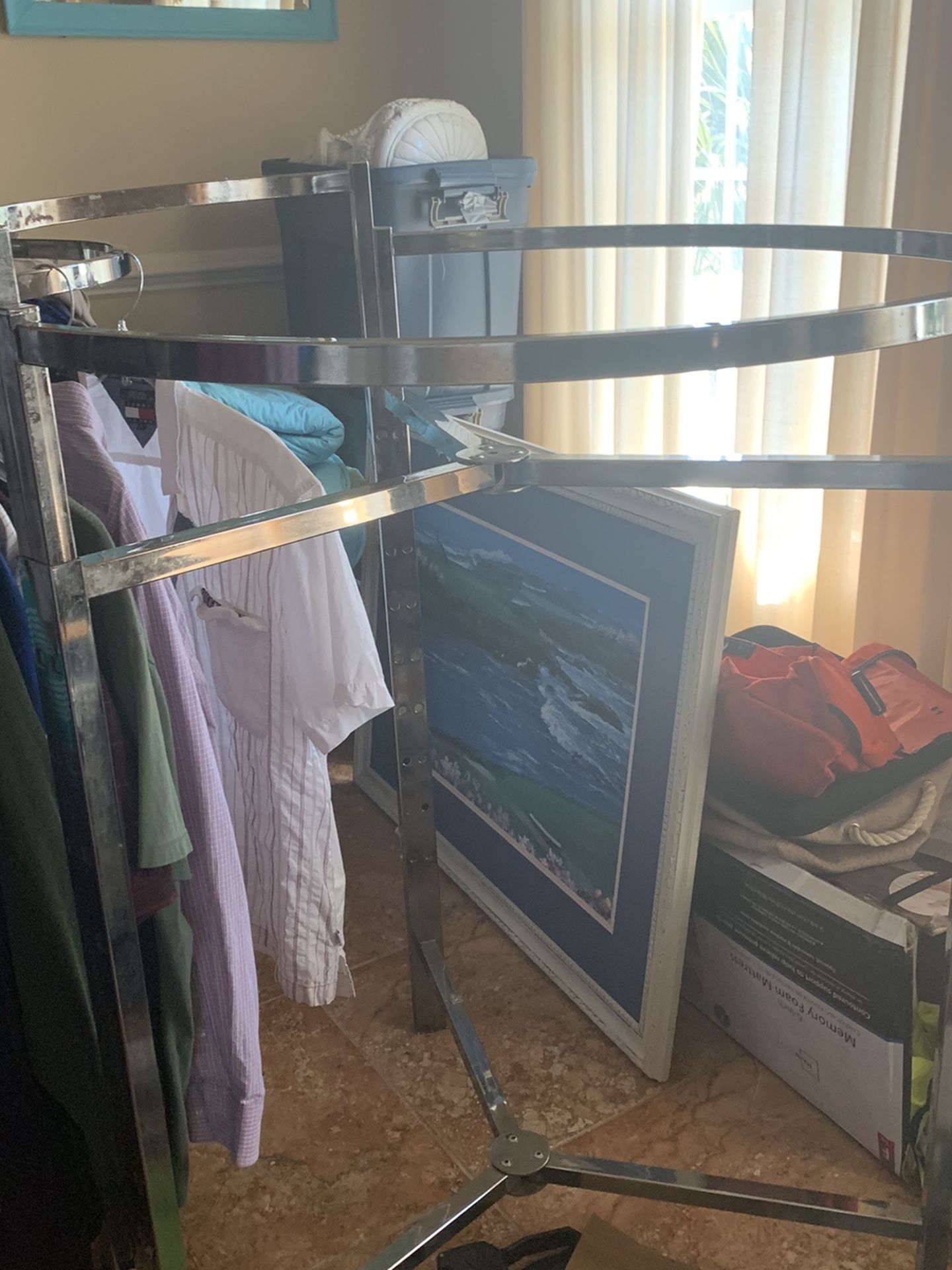 5 Chrome Clothing Racks Adjustable