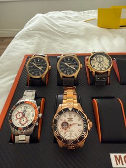 Invicta Lot of 5 Watches Grand Diver Automatic Chronograph w/ Boxes