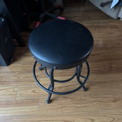 Black Metal Stool