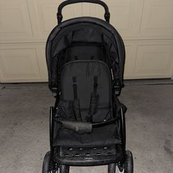 Babyjoy Double Stroller Foldable Baby Twin Lightweight Travel Stroller Infant Pushchair Black
