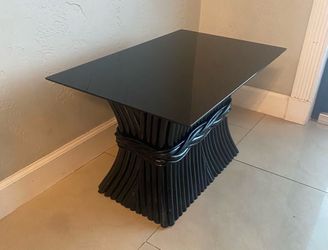 Black Sheaf of Wheat Side Table