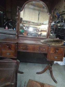 Wooden vanity