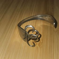 Fork Bracelet in Intertwined Heart Design