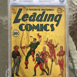 Leading Comics #1 (1941) CBCS 3.0 — 1st & Origin Seven Soldiers of Victory; CGC