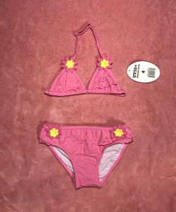 Pink n white bikini for small girl