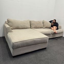 Oversized Chaise Sectional Couch - Rio - Retails for 2.2k - Can Deliver - Good As New!