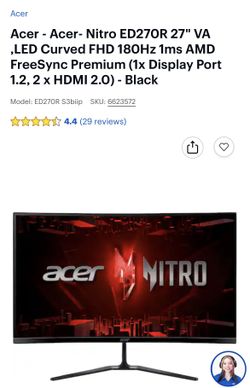 27” Curved Gaming/Computer monitor