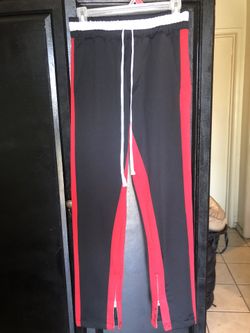 Cotton On Track Pants (Small) Black/Red Striped $15