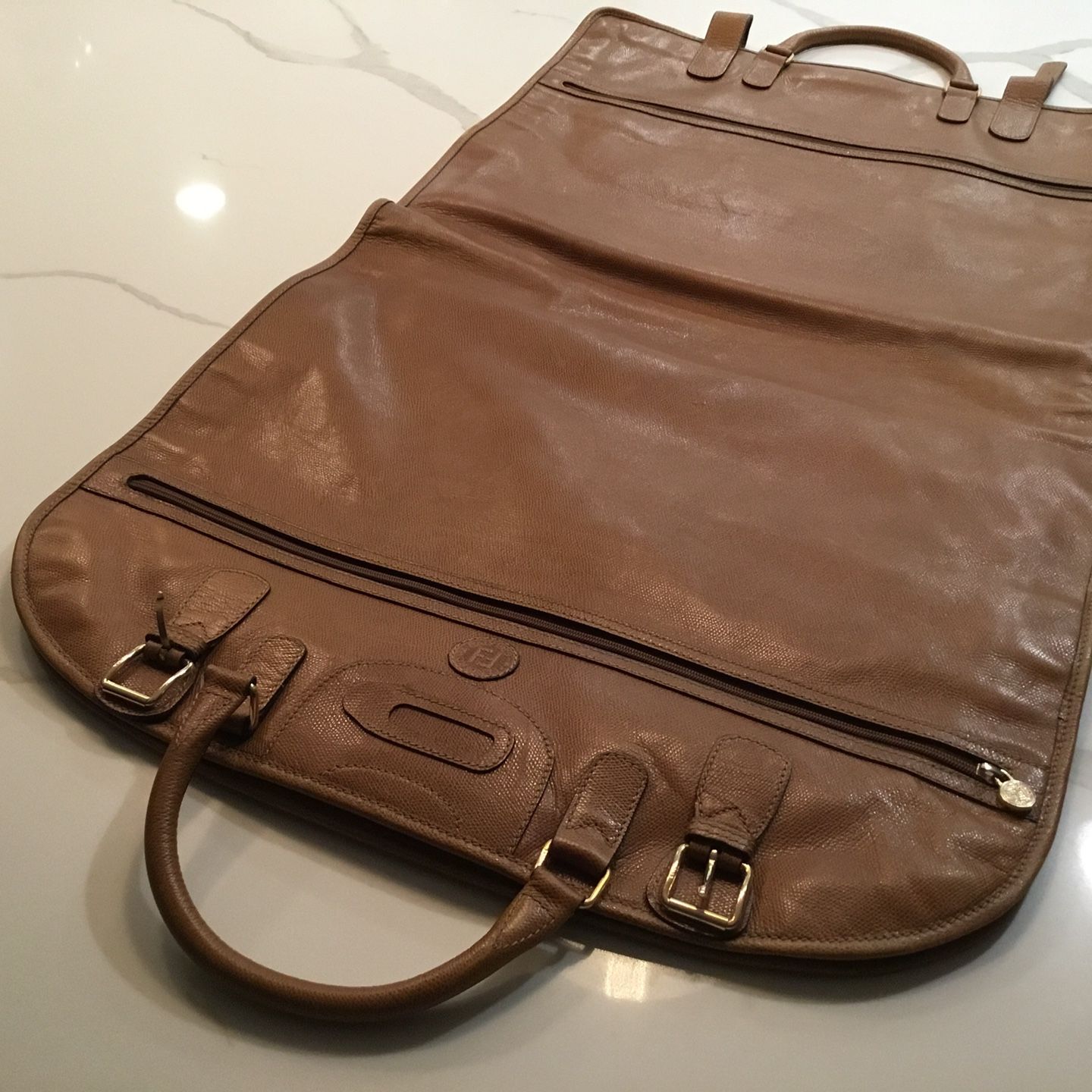 Fendi Italian Leather Garment Bag