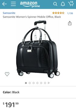 Samsonite Women's Spinner Mobile Office, Black