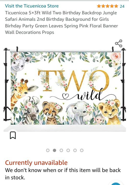 Two Wild Birthday Theme Decoration Supplies