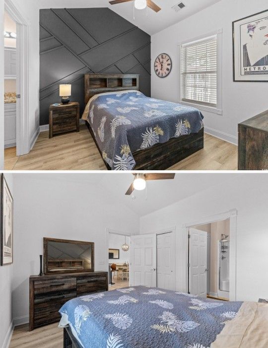 Queen 4 Drawer Storage Bedroom Set with New Mattress Ashley Furniture
