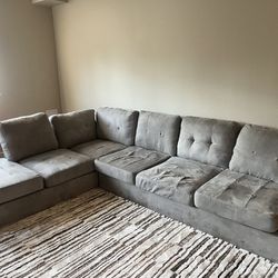 grey sectional 