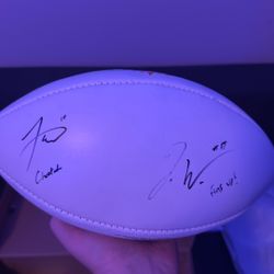 Tyreek Hill And Jaylen waddle Signed Football Autograph