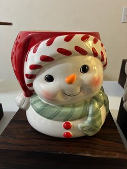 Ceramic Snowman Cookie jar